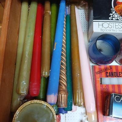 Large lot of candles & inscents - new and lightly used