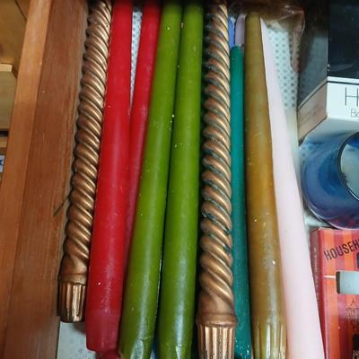 Large lot of candles & inscents - new and lightly used