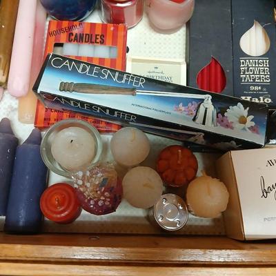 Large lot of candles & inscents - new and lightly used