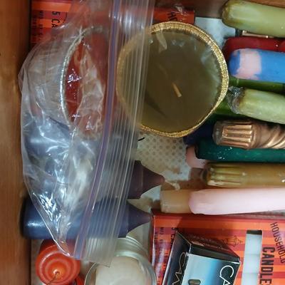 Large lot of candles & inscents - new and lightly used