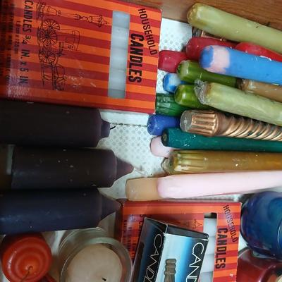 Large lot of candles & inscents - new and lightly used