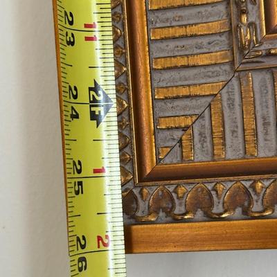 Framed Nautical Artwork – “Java and Constitution” (Title on Plaque)