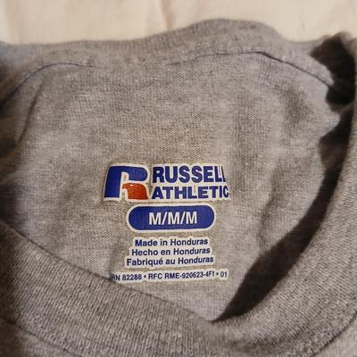 Men's clothes - Wrangler jeans, a t-shirt, and a few pairs of shorts - see pics for sizes