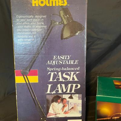 NEW HOLMES TASK LAMP AND NEW TENNIS BOOKENDS