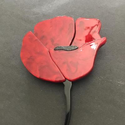 Beautiful acrylic rose brooch