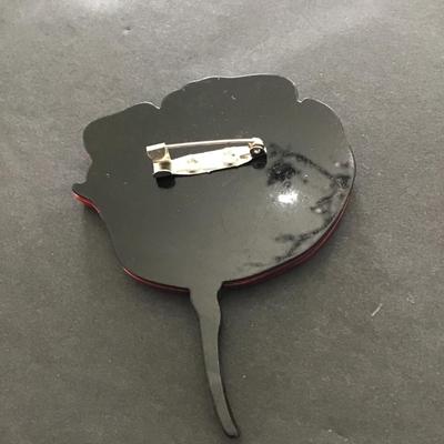 Beautiful acrylic rose brooch