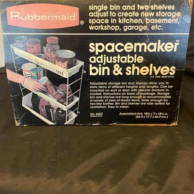 NEW SPACEMAKER BIN & SHELVES PLUS 2 NEW TILT OUT STORAGE TRAYS