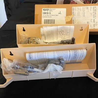 NEW SPACEMAKER BIN & SHELVES PLUS 2 NEW TILT OUT STORAGE TRAYS