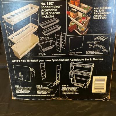 NEW SPACEMAKER BIN & SHELVES PLUS 2 NEW TILT OUT STORAGE TRAYS