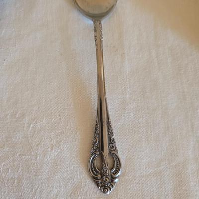 National stainless Japan flatware set - cream pitcher - candle sticks by Avon - and a beautiful metal covered butter dish