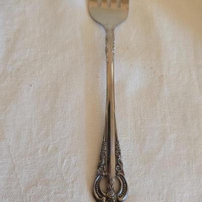 National stainless Japan flatware set - cream pitcher - candle sticks by Avon - and a beautiful metal covered butter dish