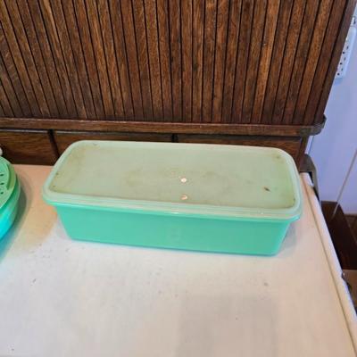Vintage Tupperware brand containers- canisters - shredder with bowl - cake storage - and more