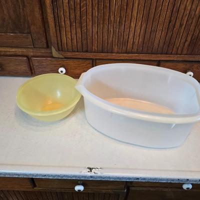 Vintage Tupperware brand containers- canisters - shredder with bowl - cake storage - and more