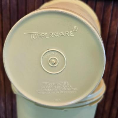 Vintage Tupperware brand containers- canisters - shredder with bowl - cake storage - and more