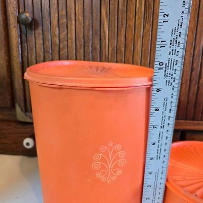 Vintage Tupperware brand containers- canisters - shredder with bowl - cake storage - and more