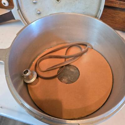 Two pressure cooker pots - as is for parts or repair - Presto meat cooker -