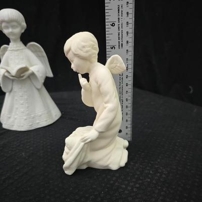 Collection of three angel figures -