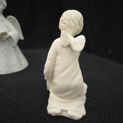 Collection of three angel figures -