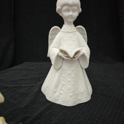 Collection of three angel figures -