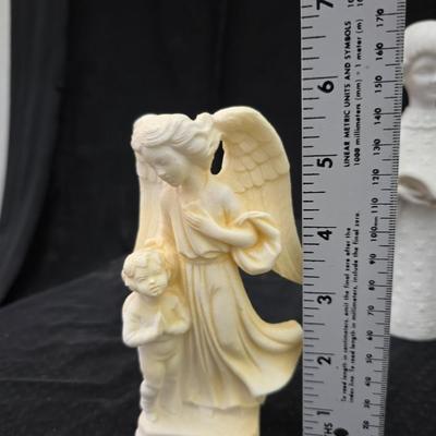 Collection of three angel figures -