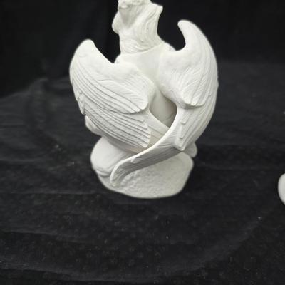 Two angel figures - Nao by Lladro porcelain figurine. and 1990 Enesco figure