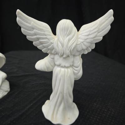 Two angel figures - Nao by Lladro porcelain figurine. and 1990 Enesco figure