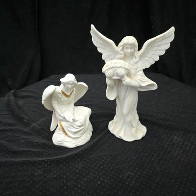 Two angel figures - Nao by Lladro porcelain figurine. and 1990 Enesco figure