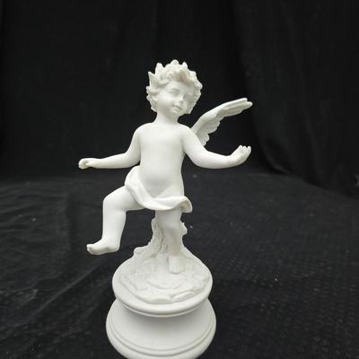 Angel Moroni from Old Roberts Ministry = Objects d' art "Fall" Intaglio Angel figure -Porcelain Dove bird and a swan vase...