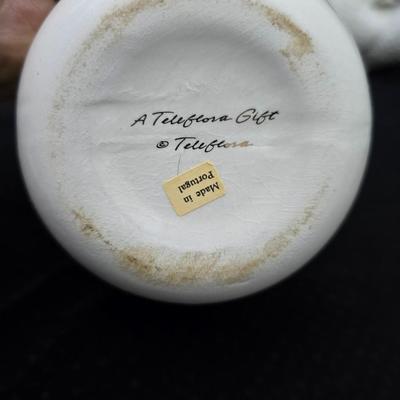 Angel Moroni from Old Roberts Ministry = Objects d' art "Fall" Intaglio Angel figure -Porcelain Dove bird and a swan vase...