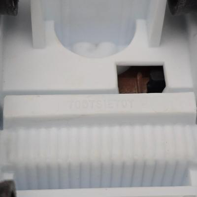 Vintage Tootsie Toy Land Rover diecast toy car. with framed picture of a 1920 Pierce-Arrow Series 51 Enclosed Limousine - Woodrow Wilson