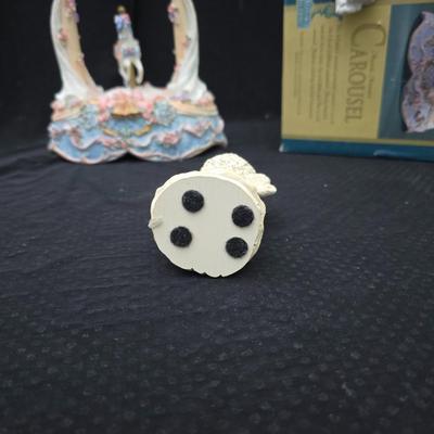 New in box Classic Treasures Musical Animated Carousel music box with a collection of angels