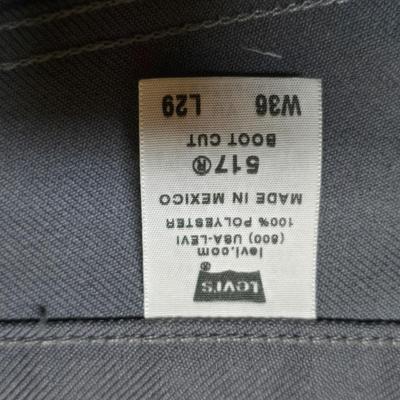 Five pair of Men's slacks - 2 are Levi brand - see pictures for sizes