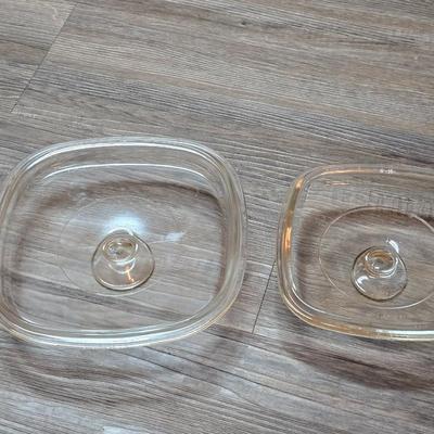 Two corning ware / corelle glass replacement lids