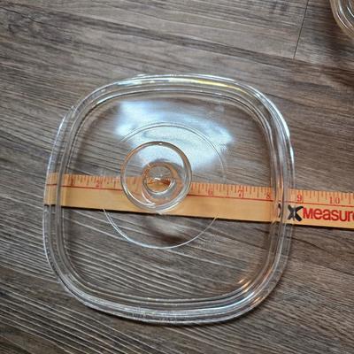 Two corning ware / corelle glass replacement lids