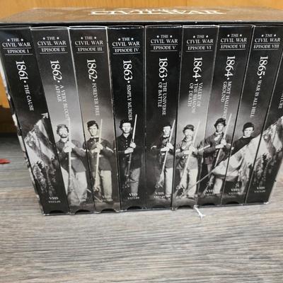 Barometer - Civil war VHS tapes - Two wall mirror accent pieces - and an assortment of other items that didn't get placed in lots.