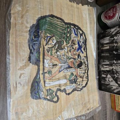 Barometer - Civil war VHS tapes - Two wall mirror accent pieces - and an assortment of other items that didn't get placed in lots.