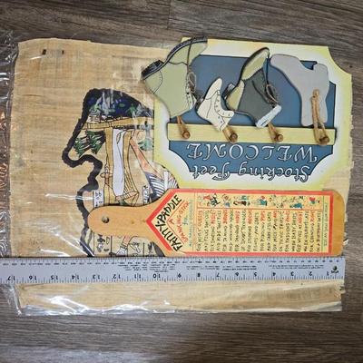 Barometer - Civil war VHS tapes - Two wall mirror accent pieces - and an assortment of other items that didn't get placed in lots.