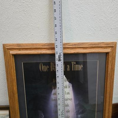 Religious wall art and decor = First Assembly of God Greeley church and mug - Give your heart to God now trivet - One day at a time...