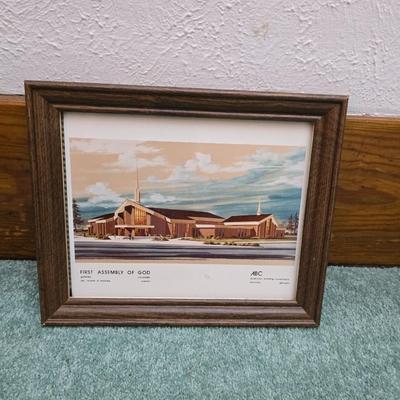 Religious wall art and decor = First Assembly of God Greeley church and mug - Give your heart to God now trivet - One day at a time...