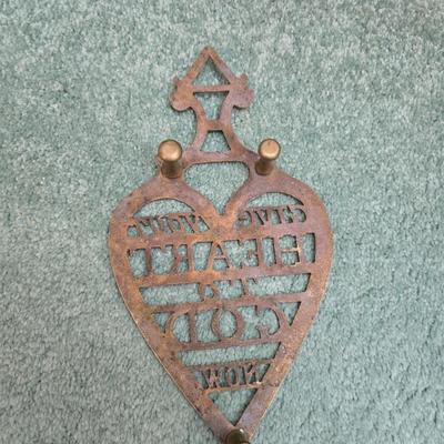 Religious wall art and decor = First Assembly of God Greeley church and mug - Give your heart to God now trivet - One day at a time...