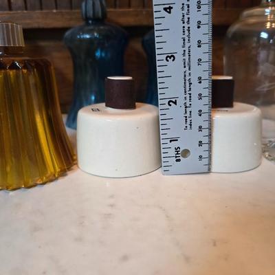 Collection of vintage glass votive candle cups