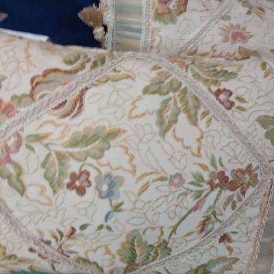 Variety of pretty designer throw pillows