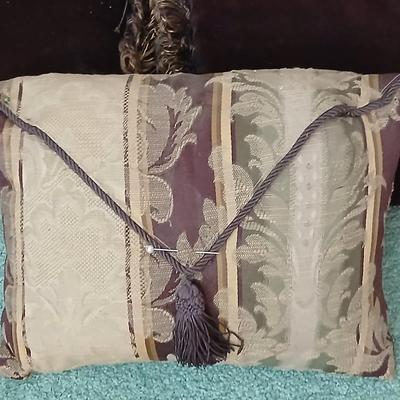 Variety of pretty designer throw pillows