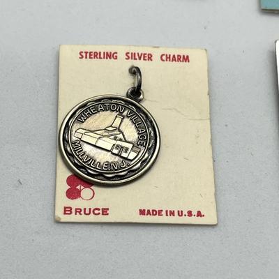 LOT 41: Vintage Sterling Charms/Pendants