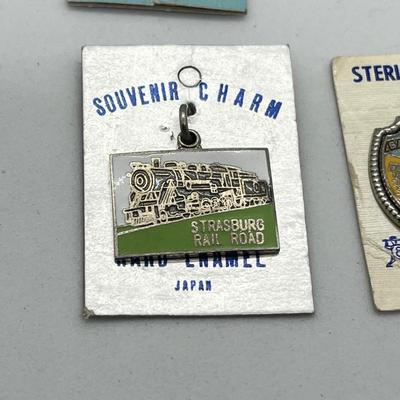 LOT 41: Vintage Sterling Charms/Pendants