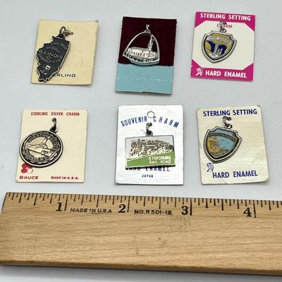 LOT 41: Vintage Sterling Charms/Pendants