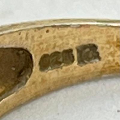 LOT 43: Sterling Silver Gold Vermeil Ring Size 8.5 - 4.4 GTW