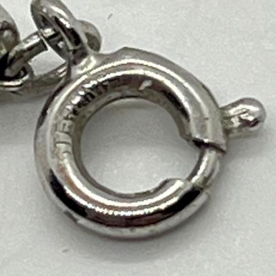 LOT 47: Sterling Silver 15.5" Bead Necklace - 14 GTW