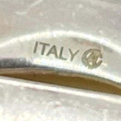 LOT 49: Sterling Silver Chunky Milky Quartz Statement Ring Size 7- 21.2 GTW