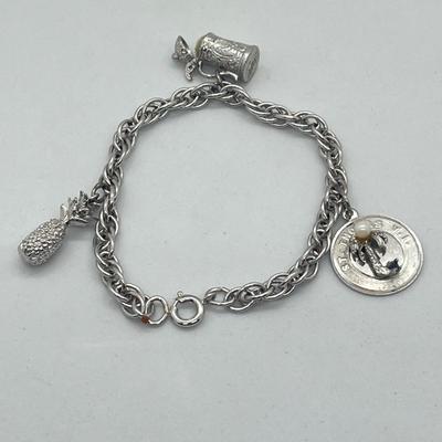LOT 51: Sterling Silver Bracelets and Charms -26.7 GTW